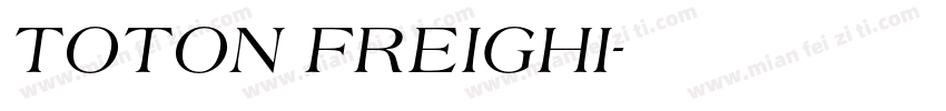 TOTON FREIGHI字体转换